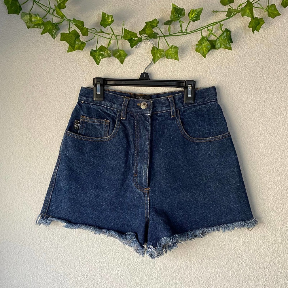 Denim Frayed Hem Women Shorts